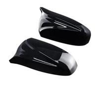 POMPOMPURE Couvercle De Rétroviseur Latéral Noir Brillant Gauche + Droite pour B&MW X5 E70 X6 E71 51162182697 51162182698 2007 2008 2009 2010-2013