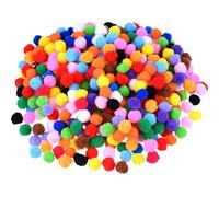 Pompoms pour l'artisanat et Les Fournitures de Bricolage 500 pièces Couleurs Assorties de 1 cm Rentables et durablesDurabilité