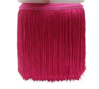 Pompon à Paillettes, Frange Pompon Garniture 5 Mètres 20cm De Large Polyester Multicolore(Rose)