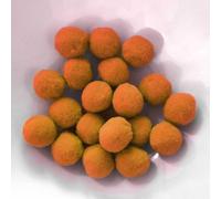 PomPon / Balles en coton - 12 mm / Set de 40 - Orange
