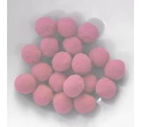 PomPon / boules de coton - 10 mm / set de 50 - rose clair