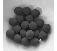PomPon / boules en coton - 10 mm / set de 50 - gris foncé