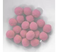 PomPon / boules en coton - 12 mm / Set de 40 - Rose clair