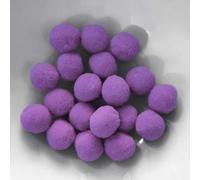 PomPon / Boules en coton - 25 mm / Set de 20 - Lilas