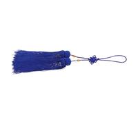 Pompon D'épée de Tai Ji Traditionnel Bleu en Tissu pour Arts Martiaux