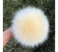 Pompon en Fourrure de Renard Naturelle, 2 pièces, pour Chapeau, Bonnets, Pompon en Fourrure pour Casquettes, Sacs, Accessoires d'écharpe