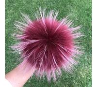 Pompon en Fourrure de Renard Naturelle, 2 pièces, pour Chapeau, Bonnets, Pompon en Fourrure pour Casquettes, Sacs, Accessoires d'écharpe