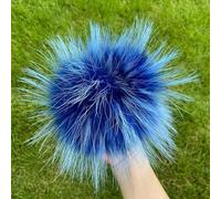 Pompon en Fourrure de Renard Naturelle, 2 pièces, pour Chapeau, Bonnets, Pompon en Fourrure pour Casquettes, Sacs, Accessoires d'écharpe