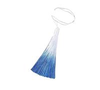 Pompon Gland Lot de 5/10/20 Pompons Soyeux Faits à la Main, Doux, 10 cm, Boucle Cordon for Bricolage, dégradés, Corde Suspendue, Marque-Page, flûte(Deep Blue,20pcs)