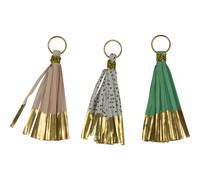 Pompon Houppe En Papier Avec Foil Métallique 5,5cm 9 Pièces