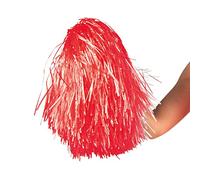 Pompon rouge métallique