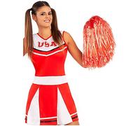 Pompon rouge pour femme Cheerleader, Football Américain, École Secondaire, Professions - Rouge, accessoire pour déguisement