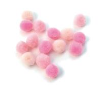 Pompons Ø 15 Mm Rose (Assortiment) 60 Pièces