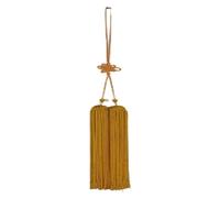 Pompons, Barbe épée Moyenne 12,6 Pouces Fil de Coton crypté tête Pointe en Bois Massif sans enchevêtrement Accessoires poignée d'épée d'arts Martiaux Tai Chi(Yellow)