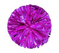 Pompons d' D Pom-pom girl | Accessoires de danse métalliques, grand ensemble de pompons de de 30 cm, Serpentins avec anneau pour le doigt, accessoires Dees