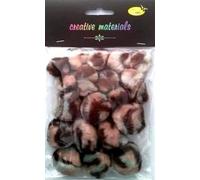 Pompons d'animaux 25-40mm 21pcs