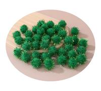Pompons de Noël, 900 pièces Pompons pailletés 10 mm, Décorations de Noël, Boule fil, Paillettes colorées, à coudre, Boules paillettes(Grün)