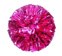 Pompons de pom-pom girl avec brins métalliques brillants et poignée de bâton durable pour esprit d'équipe, sport, danse, encouragement, performance, ensemble de pompons de qualité supérieure en bleu