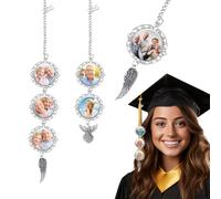 Pompons de Remise de Diplômes Personnalisés 2026 Décorations de Chapeau de Graduation Cadeau de Fin D'études pour Petit Ami Petite Amie Fils (Pompons de remise de diplômes personnalisés)