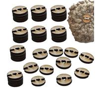 Pompons en bois pour boutons de chapeaux, 50 porte-pompons pour chapeaux, outil de fixation de chapeau tricoté, supports de pompons pour bonnets et tuques en tricot, bouton à pompons pour accessoires