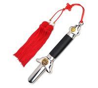 Pompons, Épée Taichi Chinoise Extensible avec Sac en Cuir Rouge et PU de Luxe Gratuit(98cm)
