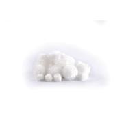 Pompons Laineux 1,5 Et 3,0 Cm Neige 24 Pièces