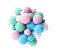 Pompons pastel 1 à 2,2 cm Assortiment 120 pièces