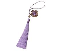 Pompons, pompons pour l'artisanat, Pompons élégants et tendance, pompons à fleurs vintage, pendentifs breloques, faire soi-même avec boucles for la fabrication de bijoux, 1 pièce(Light Purple)