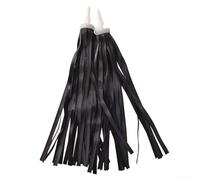 Pompons pour guidon de vélo pour enfants avec matériau plastique léger, convient pour divers guidons de vélo et de scooter pour enfants (noir)