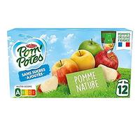 Pom'Potes Pomme Nature sans Sucre Ajouté 12 x 90g