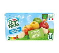 POM'POTES - Pom'Potes Sans Sucres Ajoutés Pomme Nature 1080G - Lot De 3