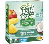 POM'POTES Recette Punta Cuna Dessert pomme, ananas et coco 4 x 90 g
