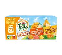 POM'POTES - ssa bi-variété 5 fruits rouges +5fruits exotiques 20x90g - Deux Articles
