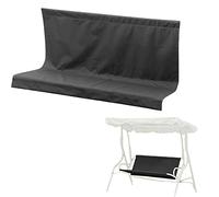 Pomrone Toile de Balancelle de Jardin en Tissu 600D Oxford Imperméable, 148 x 100cm Toit de Rechange pour Balançoire Extérieur, Housse de Rechange Anti-UV/Pluie pour Jardin Terrasse