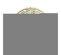 Pomurom Art Mural en Bois Fleur de Vie, 30CM Géométrie Sacrée du Cube de Métatron, Plaque de Grille en Cristal, Sculptures Murales Bois, Décoration Murale Moderne pour Maison Chambre Salle de séjour