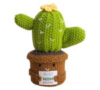 Pomurom au Crochet pour Bureau - Décor de Bureau en Figurine au Crochet - Figurine Cactus Inspirante pour Collectionneurs Praticiens de Méditation Sensibles Adolescents Adultes