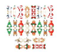 Pomurom Cartes Papier pour Suçons de Noël | Emballage Cadeau Père Noël | Ornements Bonhomme d'Épice pour Événement Sucré | Décoration Table Buffet Maison Bureau Mariage Famille