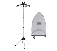 Pomurom Cintre pour Vêtements à la Vapeur, Support Vetement Repassage avec Gants de Repassage, Télescopique Support à Vapeur pour Vêtements, Cintre de Repassage Défroisseur Vapeur pour Vêtements