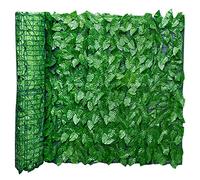Pomurom Clôture Feuilles Lierre, 0,5m x 1m/ Brise Vue Jardin Haie Artificielle en Rouleau, Haie Feuillage Artificiel, Clôture d'intimité, écran Jardin pour Balcon Cour Arrière Patio