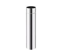 Pomurom Conduits d'évacuation en Acier Inoxydable, Ø 60mm, L 220/260/280/ mm, Tuyau d'extension pour Camping, poêle à Bois, Tuyau cheminée, Tuyau Raccordement au Conduit Cheminée