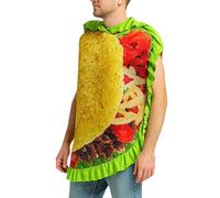 Pomurom Déguisement Alimentaire - Costume Burrito Mexicain pour Halloween Fête Cosplay,Fournitures De Fête Pour Hommes Femmes Adolescents Adultes Spectacle Séance Photo Événements Vacances Carnaval