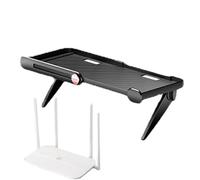 Pomurom Étagère pour Téléviseur du Dessus,Support de Rangement à Panneau Plat Économiseur d'Espace sans Perçage - Étagère Routeur et,pour Télécommande Console De Jeu Téléphone Enceintes