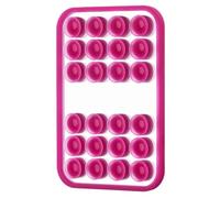 Pomurom Étui Téléphone Adhésif Double Face Silicone, Support à Ventouse pour Téléphone, Support de Fixation pour Bureau Douche Mur et Voiture, Conduite Femmes Hommes