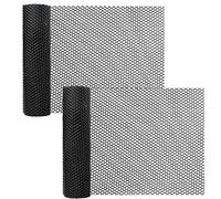 Pomurom Filet de Clôture en Plastique Maillé, 40cm x 3 Clôture Hexagonale pour Volaille, Jardinage, Grillage pour protéger Les Fleurs légumes et Fruits des Chiens et Animaux, Clôture de Poulet Noir