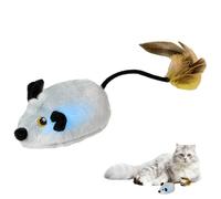 Pomurom Jouet Automatique pour Chat - Souris Automatiques Rechargeables avec Lumière - Jouet Interactif avec Souris Mobiles pour Chat,pour Jeu Exercice Éducation et Fêtes