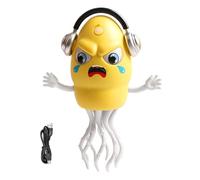 Pomurom Jouet Bébé Pieuvre Dansante | Intelligent avec Éviteur d'obstacles,Pieuvre Musicale Lumineuse Rechargeable pour Jeu sur Le Ventre | Jeu Danse Ventre Noël Anniversaire Filles Garçons Nourrison