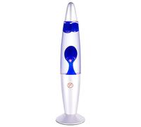 Pomurom Lampe à Lave Bleu, Lampe Magma 34 cm Veilleuse avec 25W Ampoule et Interrupteur Prise UE AC 220-240 V, Lampe d'ambiance pour Décoration de la Maison Bureau Salon Chambre 8,6x8,6x33,5 cm