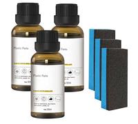 Pomurom Revêtement en Pièces en Plastique, 30ml Renovateur Plastique Voiture, Agent Revêtement Revitalisant en Plastique, Restaurateur Plastique Voiture, Nettoyant Voiture Interieur Plastique