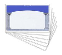 Pomurom Sousses de protection des cartes à commerce, manche de cartes à négociation | Couvertures en PVC 10X pour les cartes de transport,Couvertures de protection claires multifonctionnelles pour les