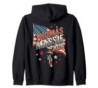 Pon Paul Thomas Massie Election 2028 Drapeau du président américain Sweat à Capuche